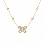 Celestial Butterfly Pendant Necklace — 925 Sterling Silver 5A CZ | Power8