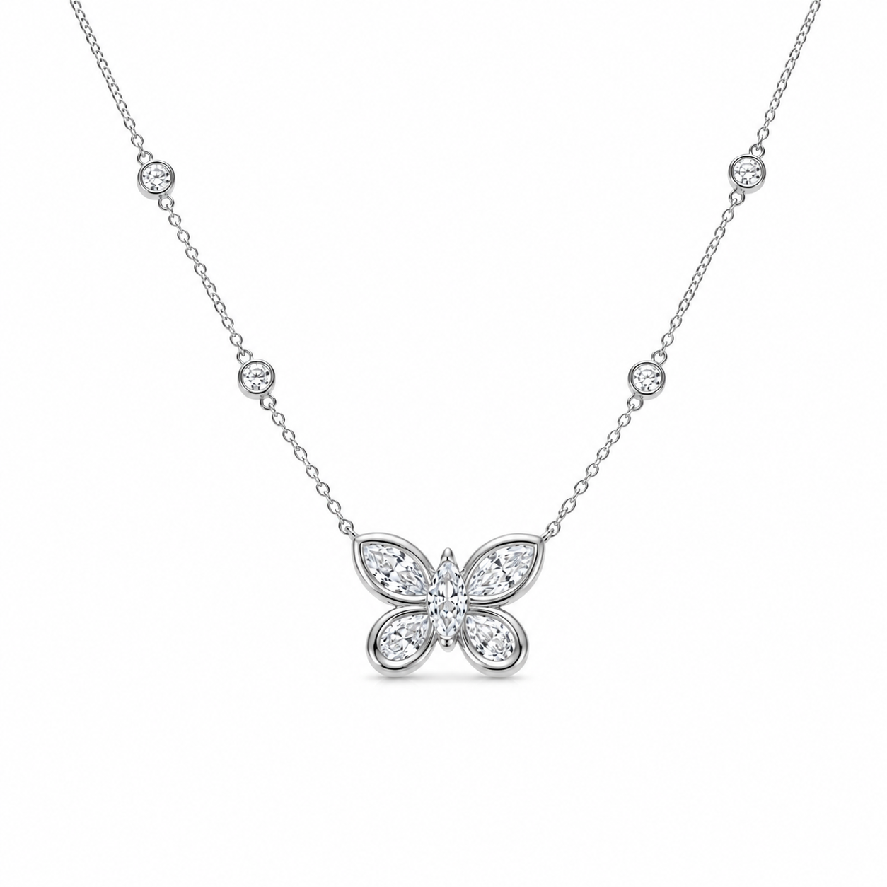 Celestial Butterfly Pendant Necklace — Lifestyle Shot | Power8