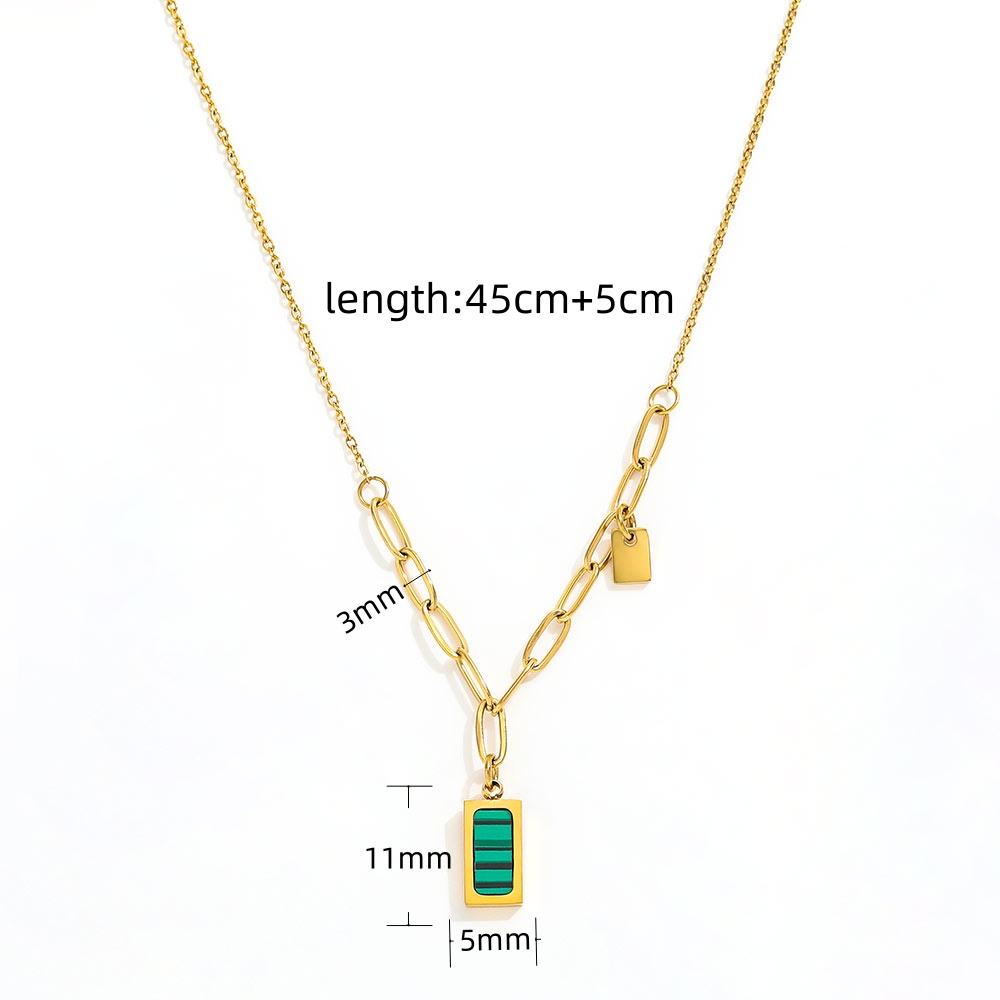 Emerald Green Pendant Necklace — Lifestyle Shot | Power8
