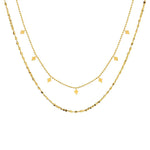 Celestial Star Double-Layer Pendant Necklace — Styled Shot | Power8