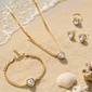 Golden Drop 4-Piece Jewelry Gift Set — Detail View | Power8
