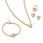 Golden Drop 4-Piece Jewelry Gift Set — 18K Gold Plated | Power8