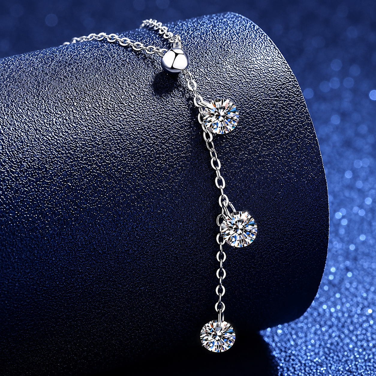 VVS Moissanite Pendant Necklace — Y-Necklace Style | Power8