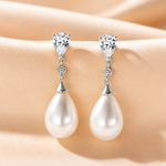Teardrop Pearl & Zirconia Drop Earrings — Unboxing Experience | Power8