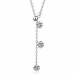VVS Moissanite Pendant Necklace — 1ct GRA Certified 925 Silver | Power8