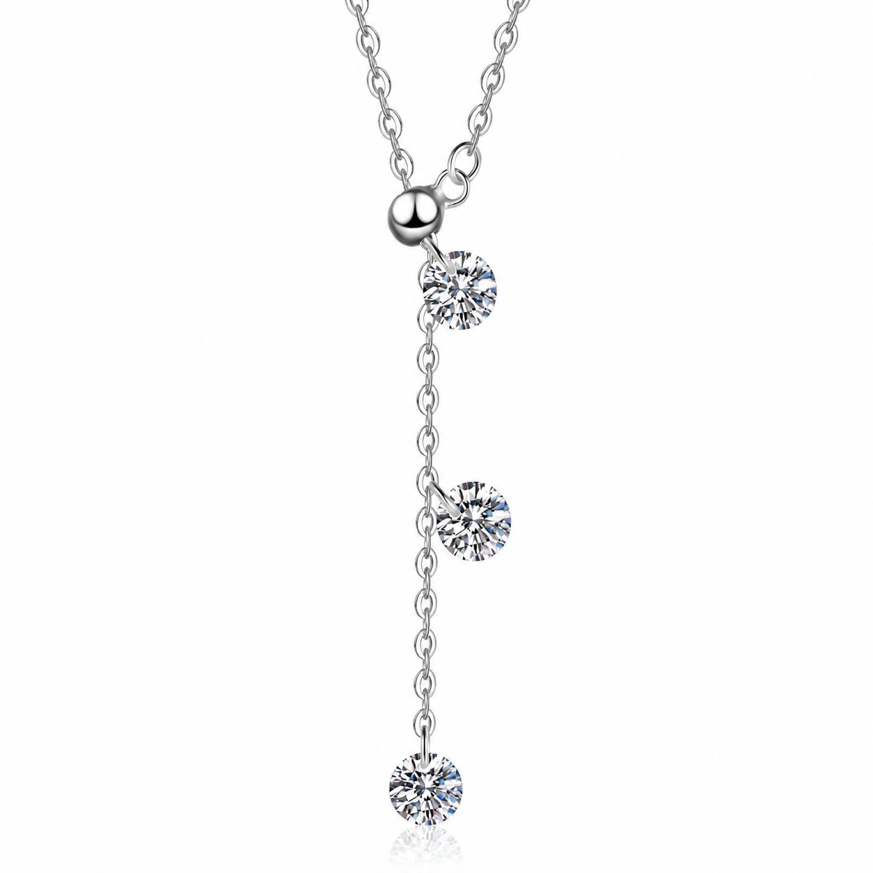 VVS Moissanite Pendant Necklace — 1ct GRA Certified 925 Silver | Power8