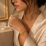 Chunky Oval Toggle Chain Bracelet — Lifestyle Shot | Power8