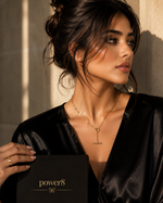 Gold Paperclip Toggle Necklace — Styled Shot | Power8