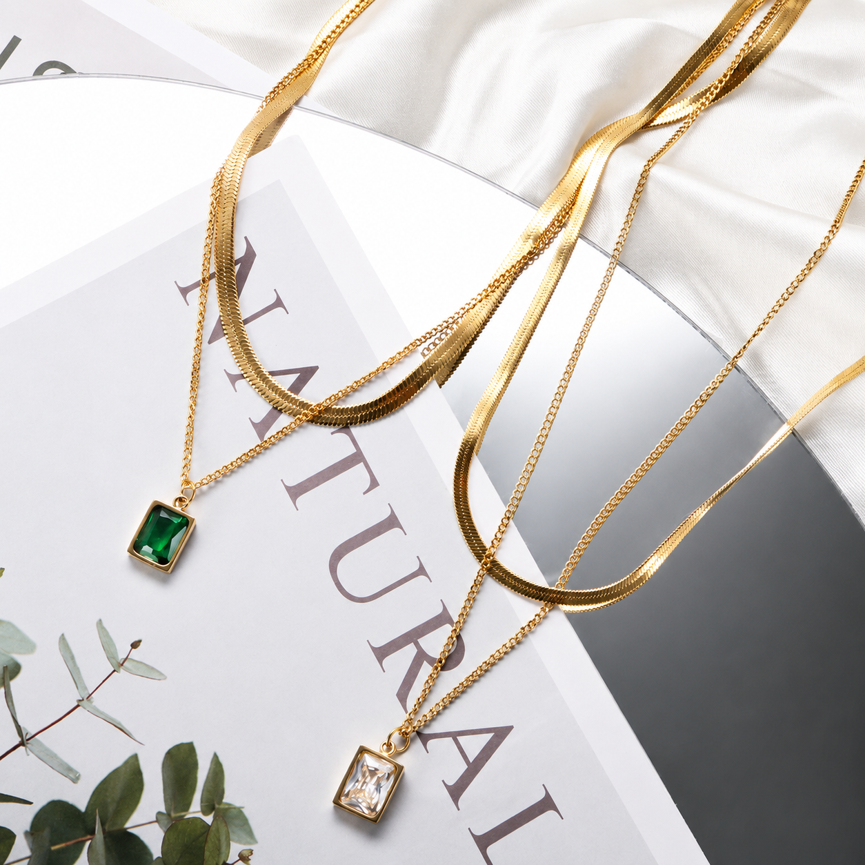 Liquid Gold Y-Drop Lariat Necklace — Elegance Detail | Power8